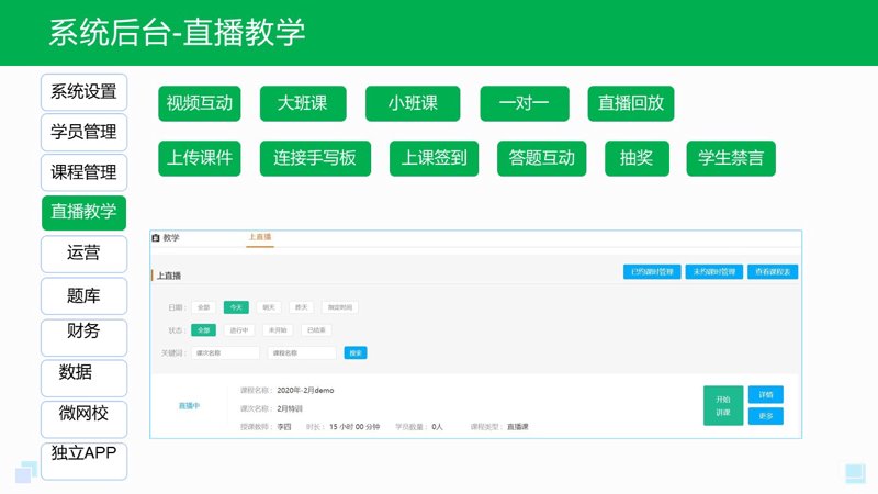 在线教育系统演示